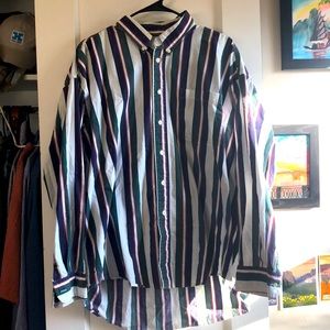 Vintage striped button up shirt